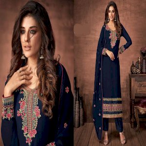 এক্সক্লুসিভ ফ্যাশনেবল স্টাইলিশ এবং আরামদায়ক হাই কোয়ালিটি ইন্ডিয়ান জর্জেট থ্রি পিচ