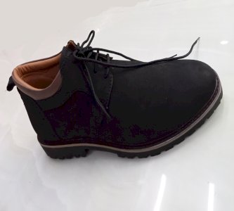 100% Leather High Top Boots Flat For Men
