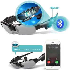 Sport Bluetooth car Sunglass Glasses Earbuds Music Stereo Wireless Headphone for Men and Women Travel Mountaineering