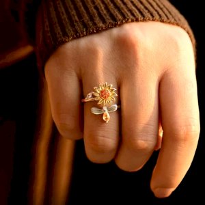 Sunflower Fidget Ring