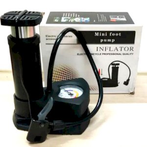 Mini Foot Pumper With Air Pressure Meter for Car, Bike, Bicycle, Football, balloon etc