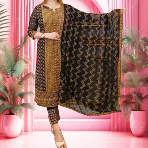 Weightless Black Georgette Heavy Embroidered Salwar Kameez